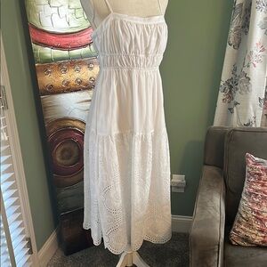 Gianni Bini Elegant White Sundress, Size M